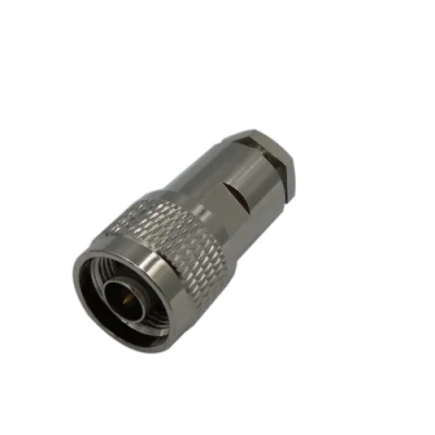 Conector de braçadeira macho tipo N coaxial RF para cabo 5D-Fb