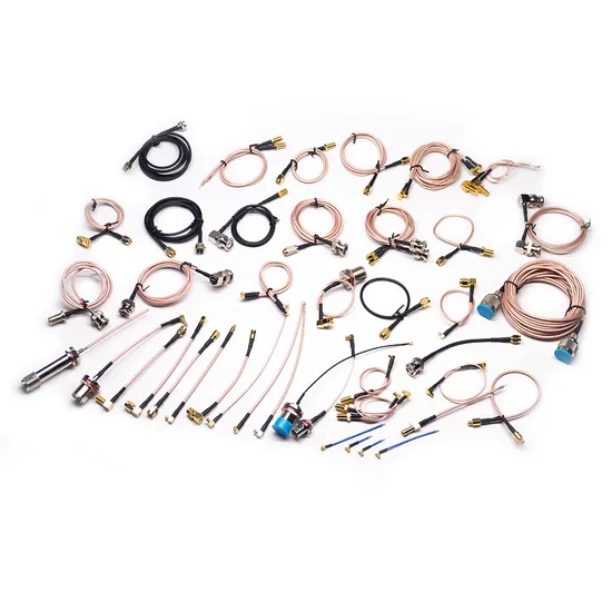 Conector de cabo BNC macho para macho ângulo reto tipo crimpagem de 90 graus com cabo Rg179
