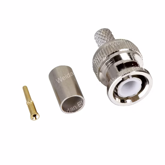 Conector BNC macho tipo crimpagem (WD20A-019)